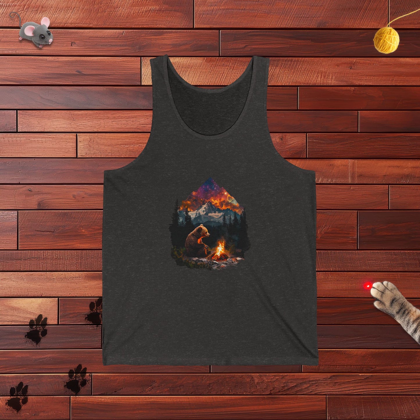 Camping Bear Mens Tank