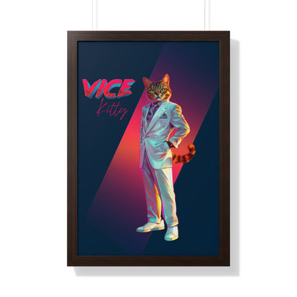 Vice Kitty Framed Wall Art