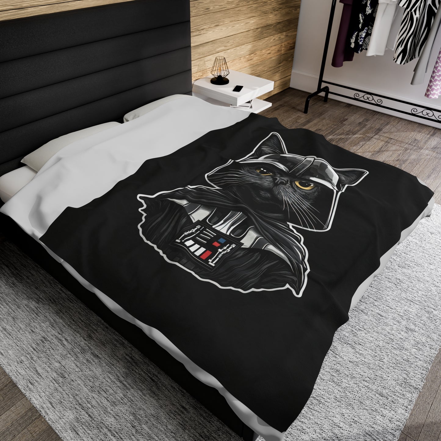 Darth Purrder Velveteen Plush Blanket