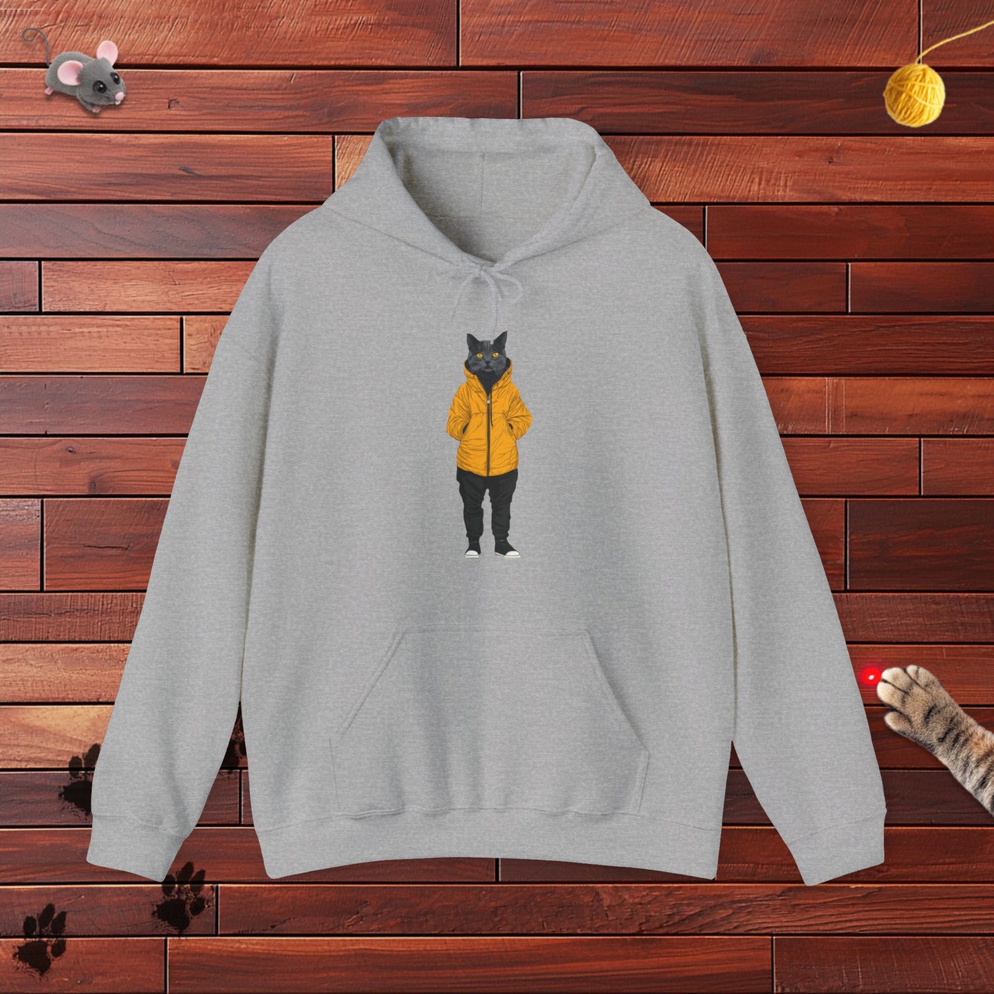 Yellow Jacket Cat Hoodie