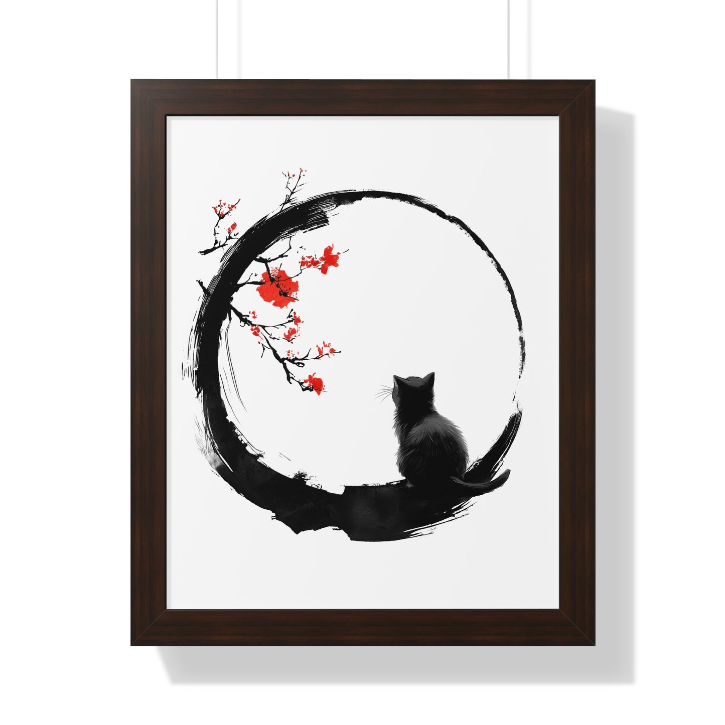 Zen Kitty Framed Wall Art