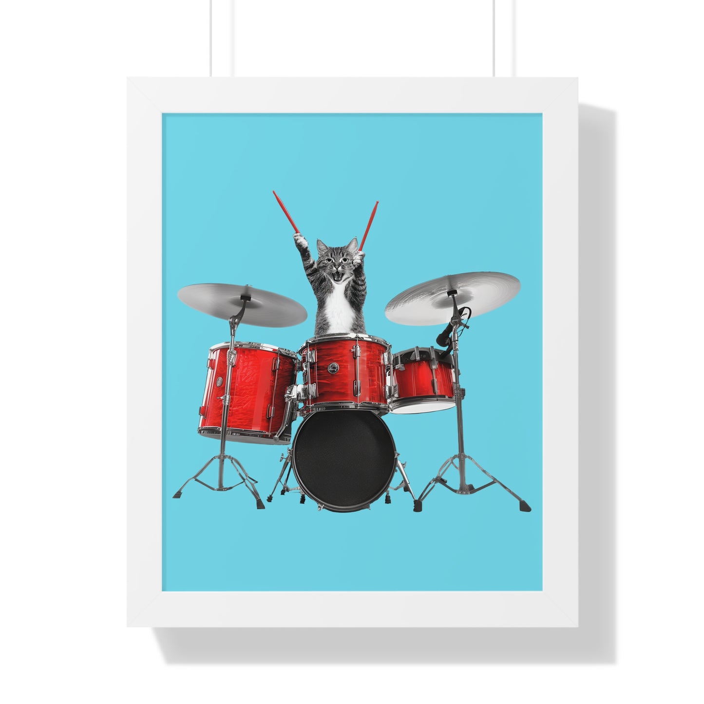 The Cutest Drummer Framed Wall Art