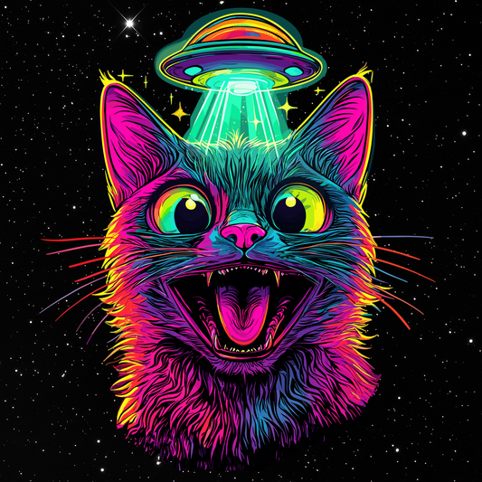 Alien Abduction Framed Wall Art