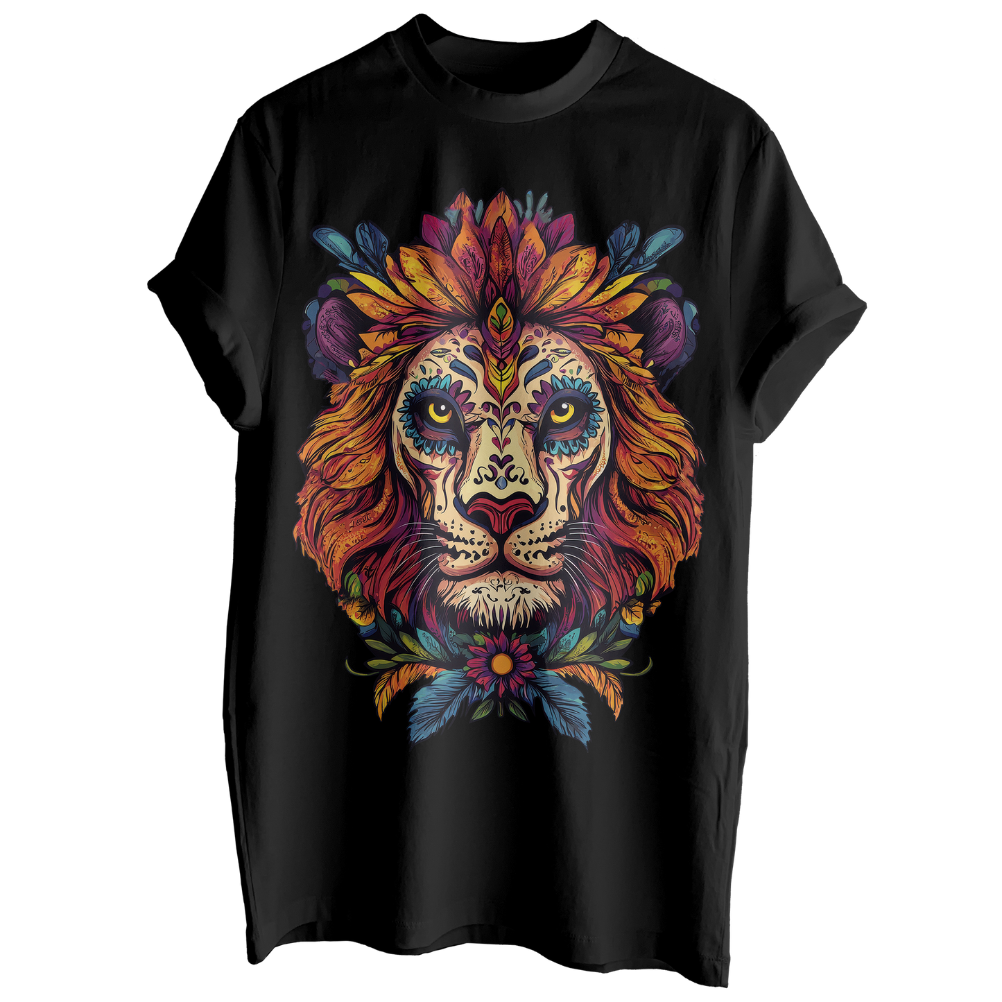 Dia De Muertos Lion Tee