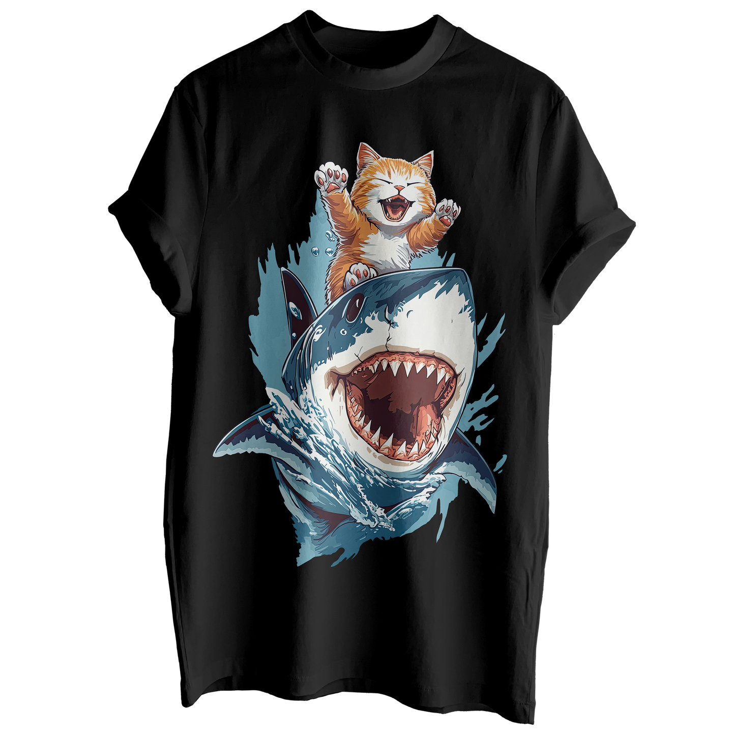 Shark Surfing Tee