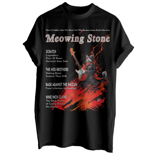 Meowing Stone Magazine Tee