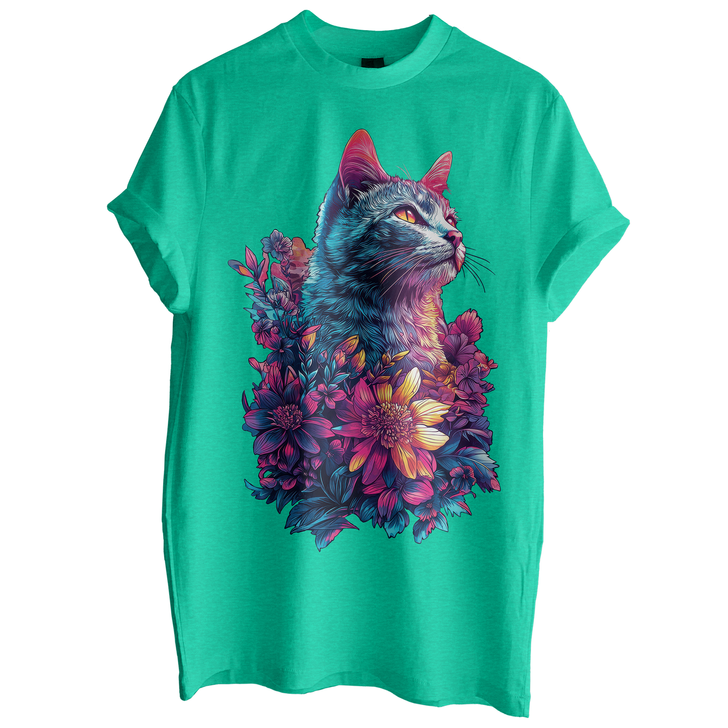 Floral Cat Tee