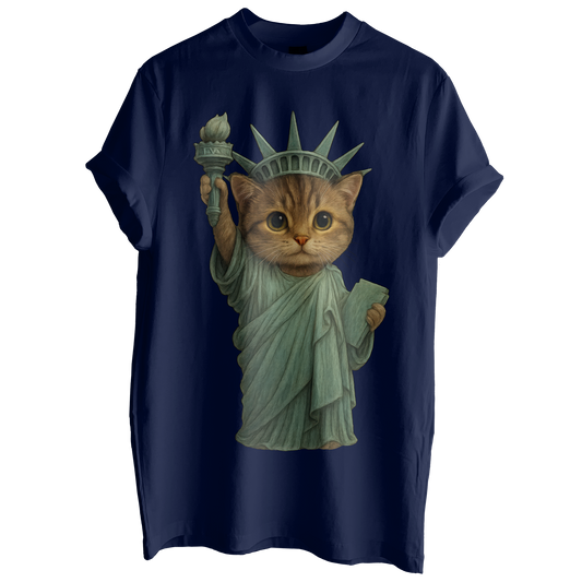 Statue of Meowberty Tee