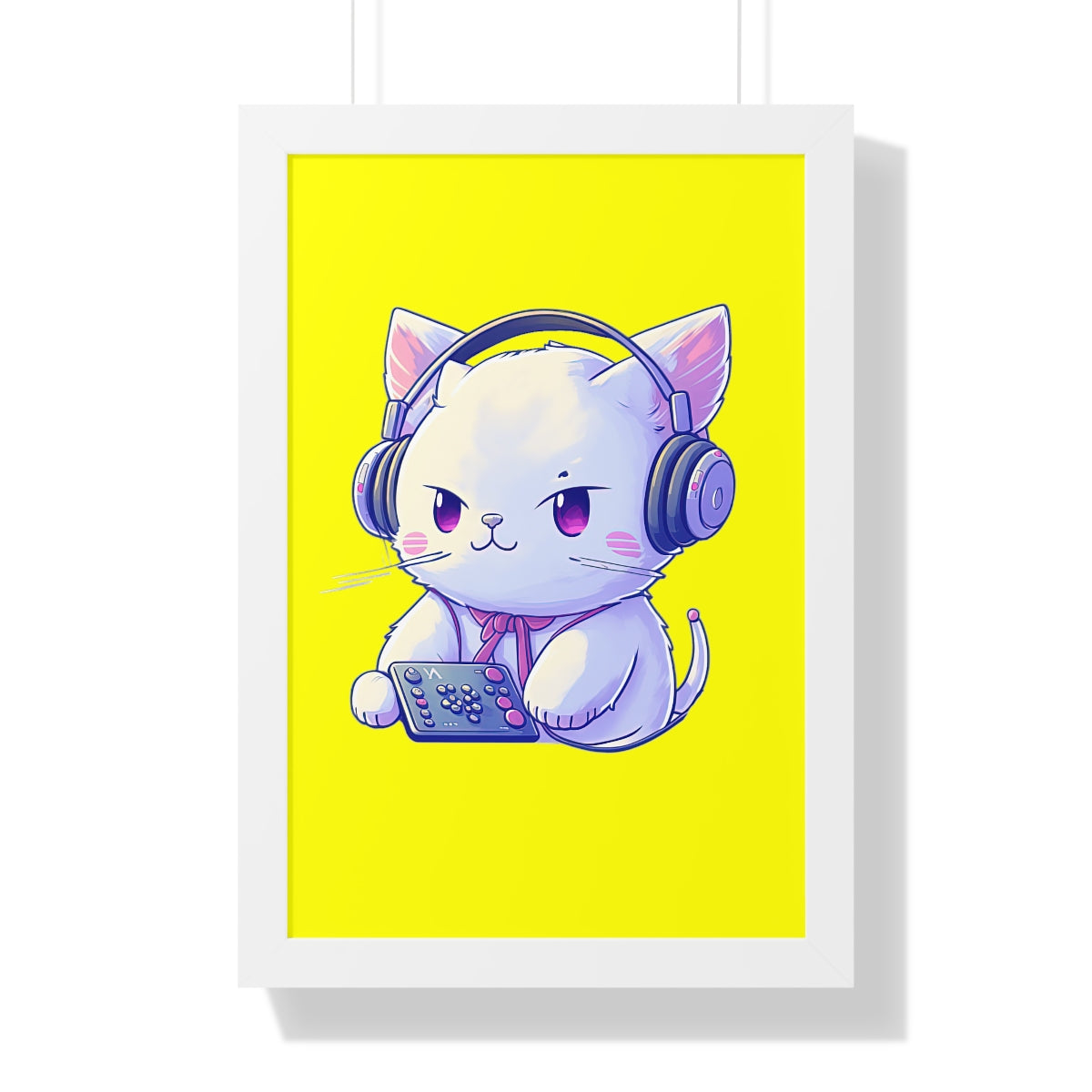 Gamer Kitty Framed Print