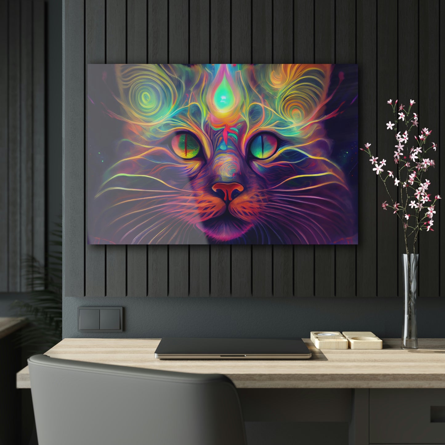 Catnip Trip Encased in Glass Acrylic Prints