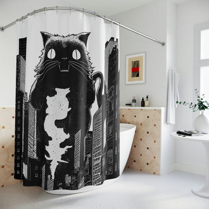 Catzilla Shower Curtain