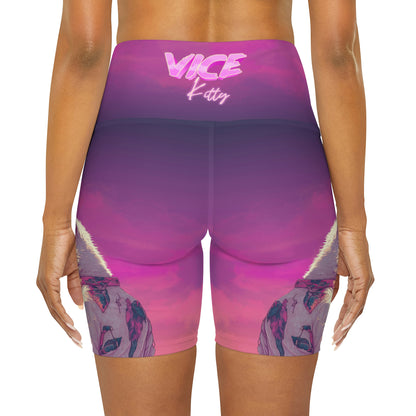 Vice Kitty High Waisted Yoga Shorts