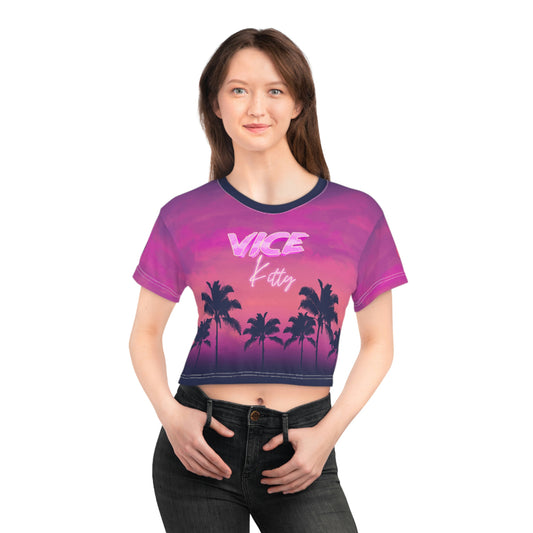 Vice Kitty Crop Tee