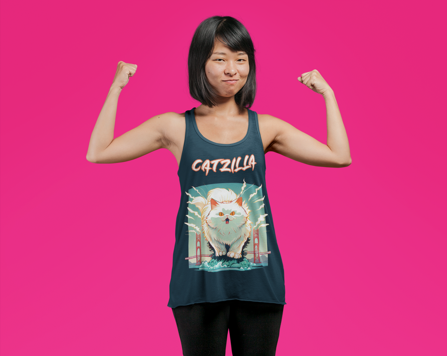 Women's Catzilla San-Fran Racerback Tank