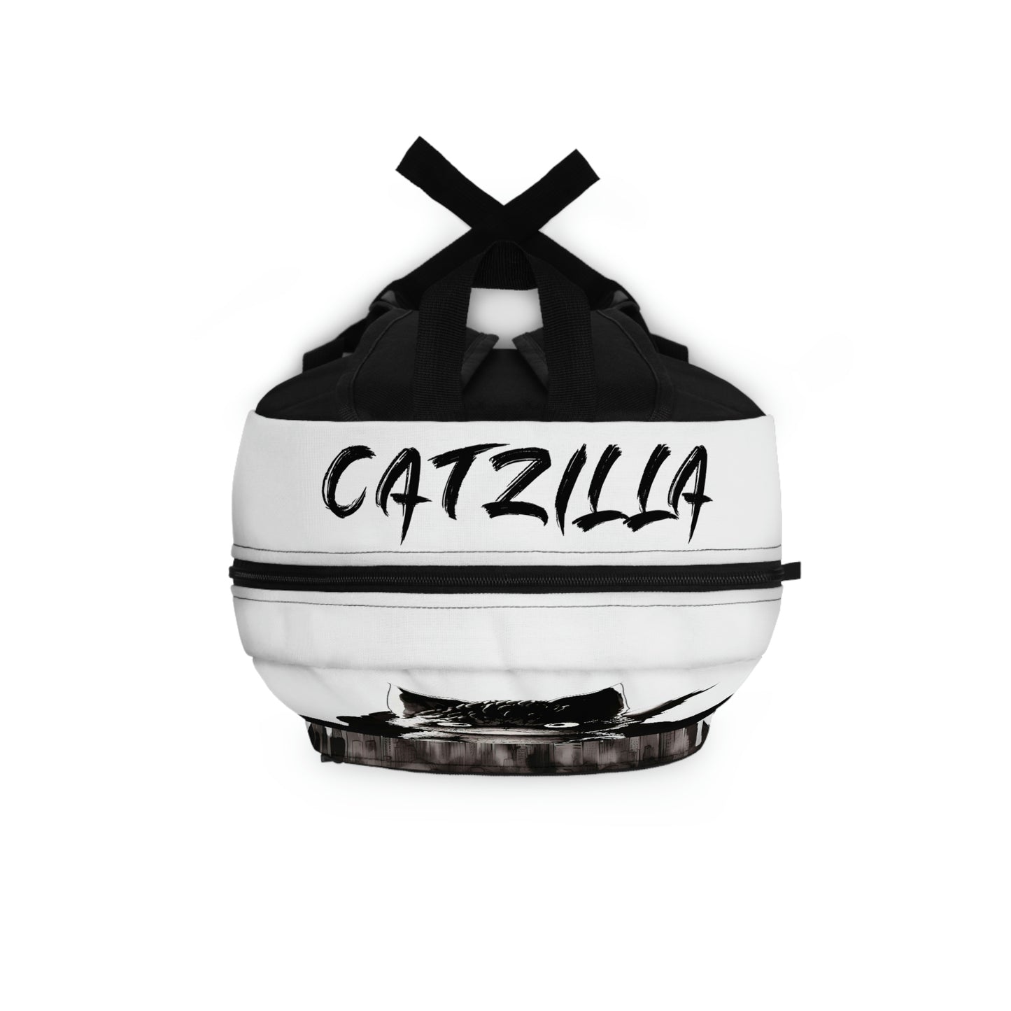 Kittenzilla White Backpack