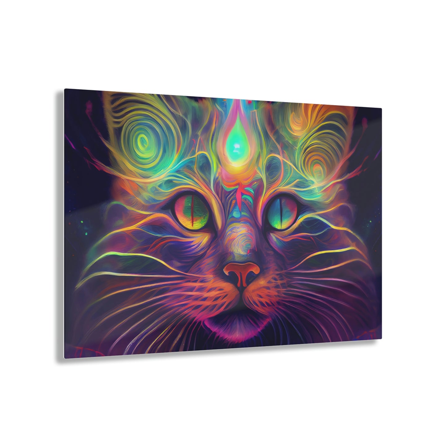 Catnip Trip Encased in Glass Acrylic Prints