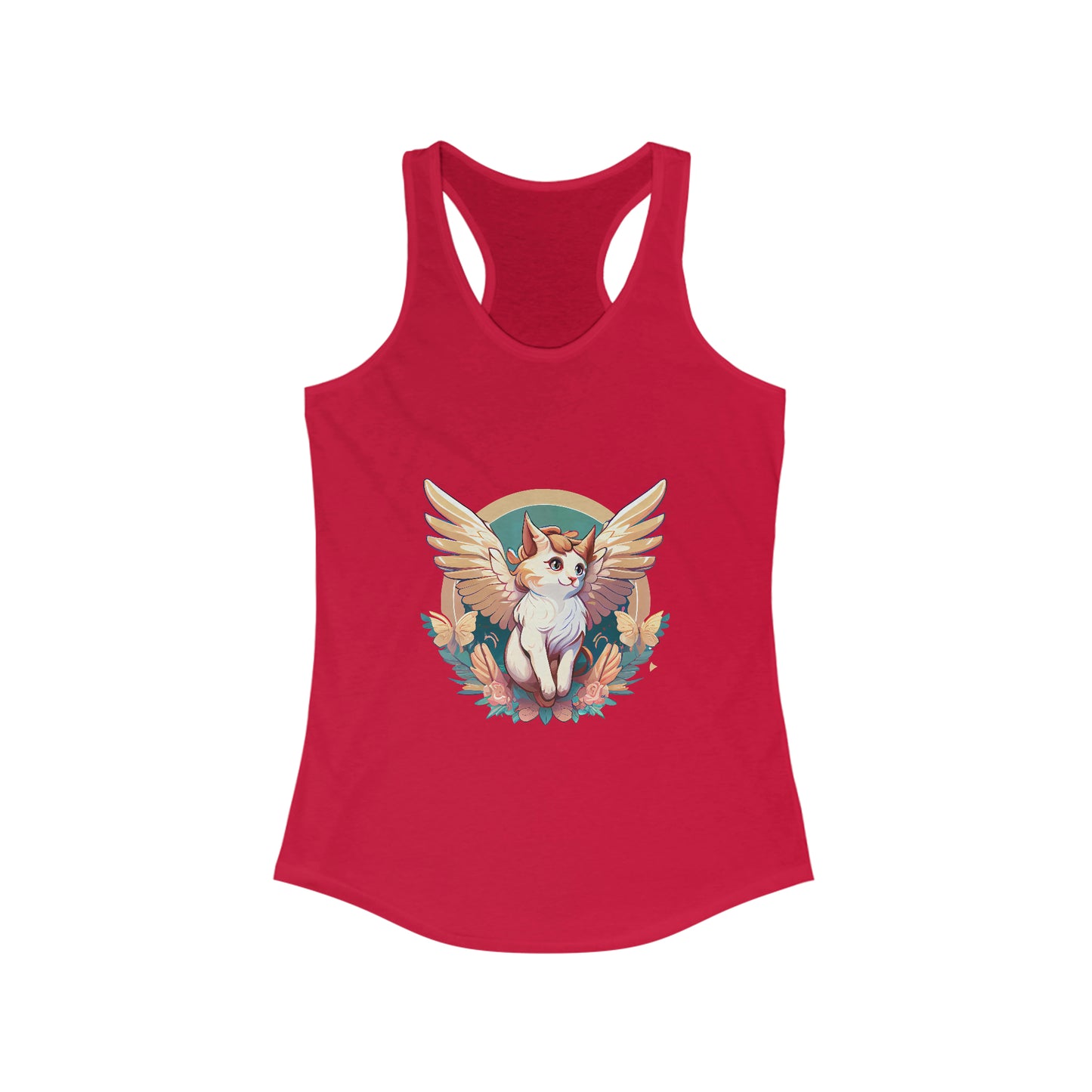 Women's Angel Kitty Racerback Tank