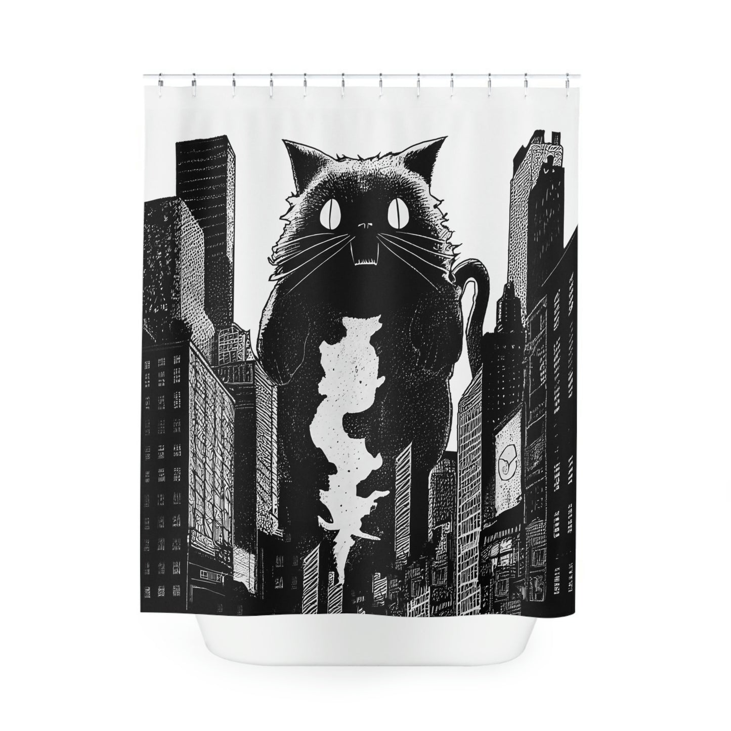 Catzilla Shower Curtain