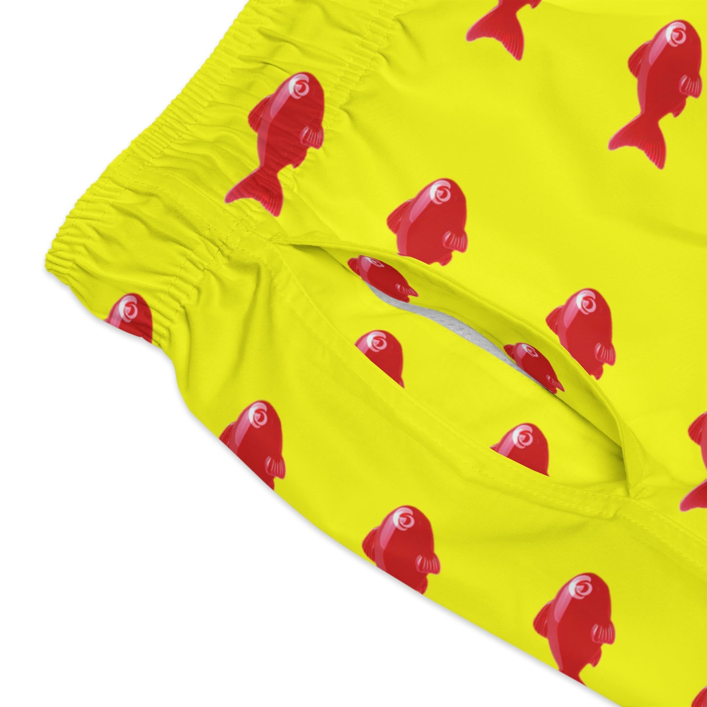 Red Chewy Swim Trunks