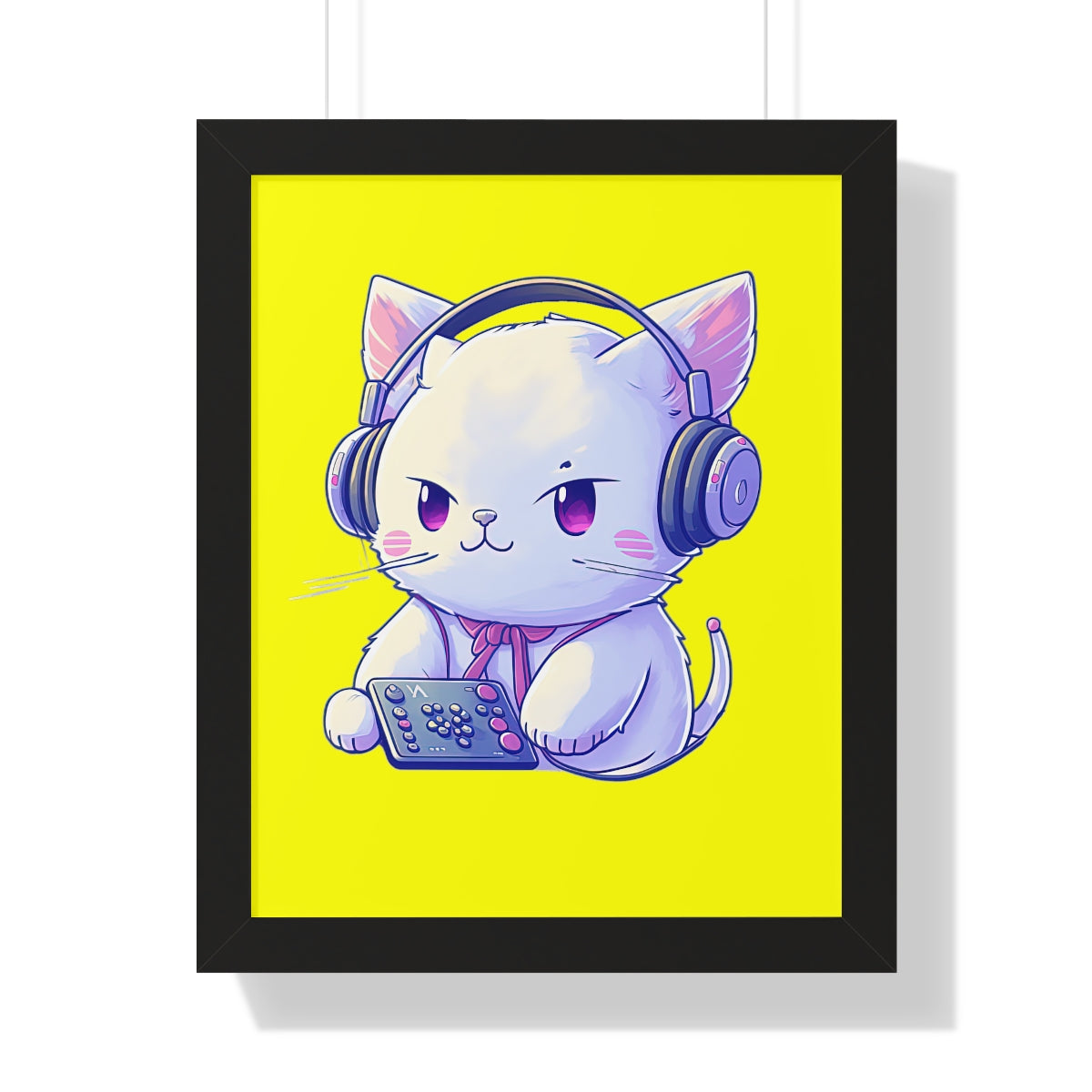 Gamer Kitty Framed Print