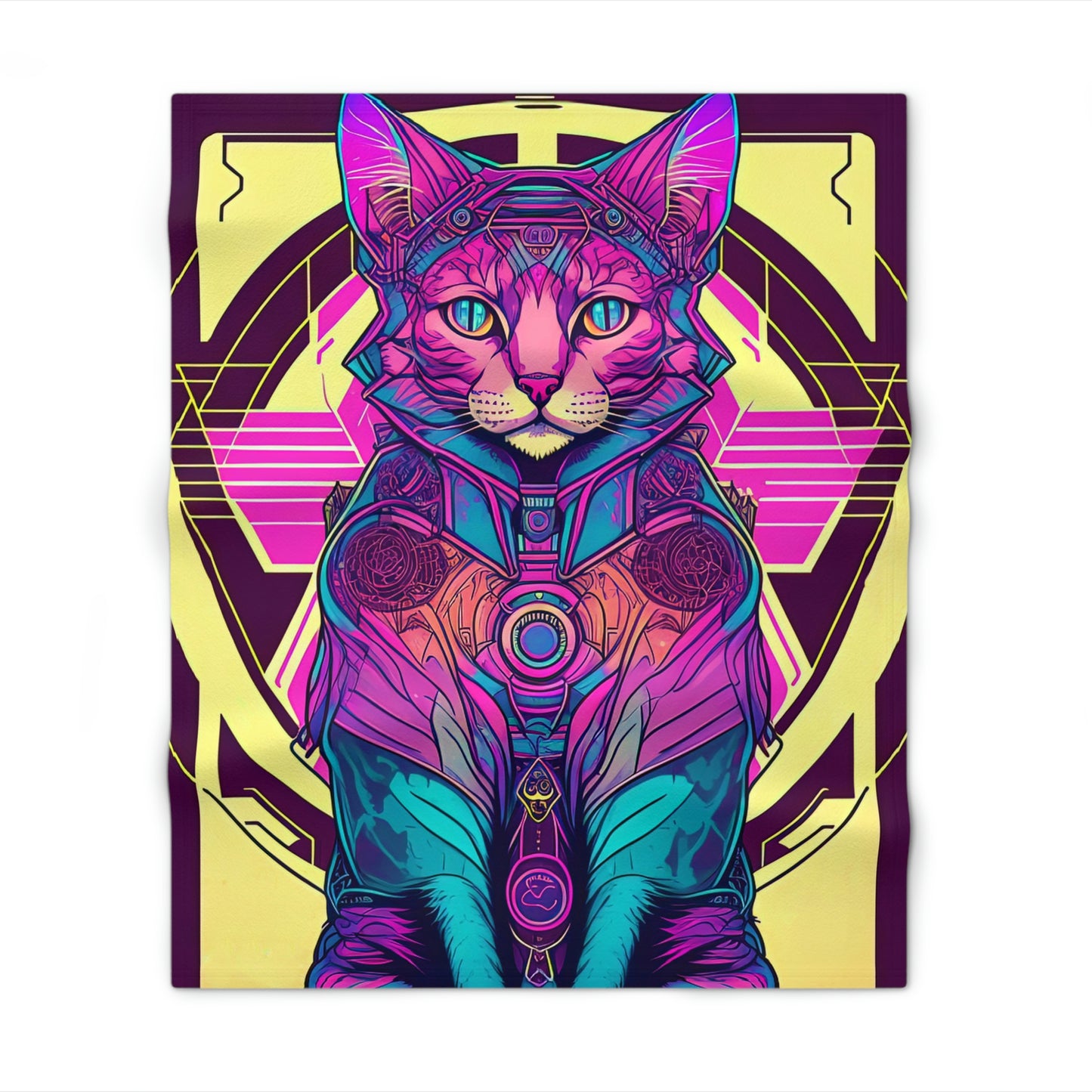 Cybercat Throw Blanket