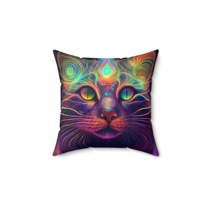 Catnip Trip Throw Pillow