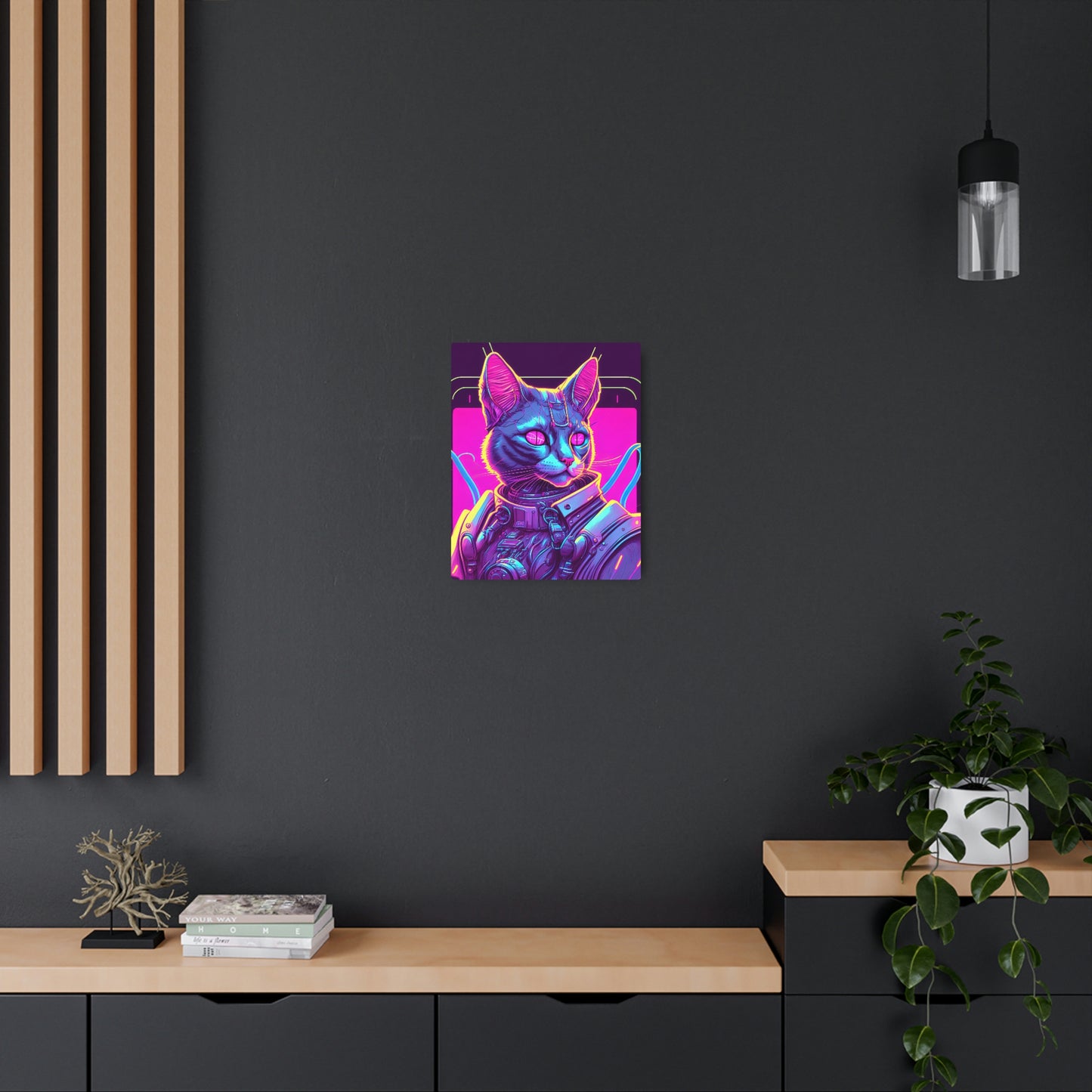 Cybercat Metal Print