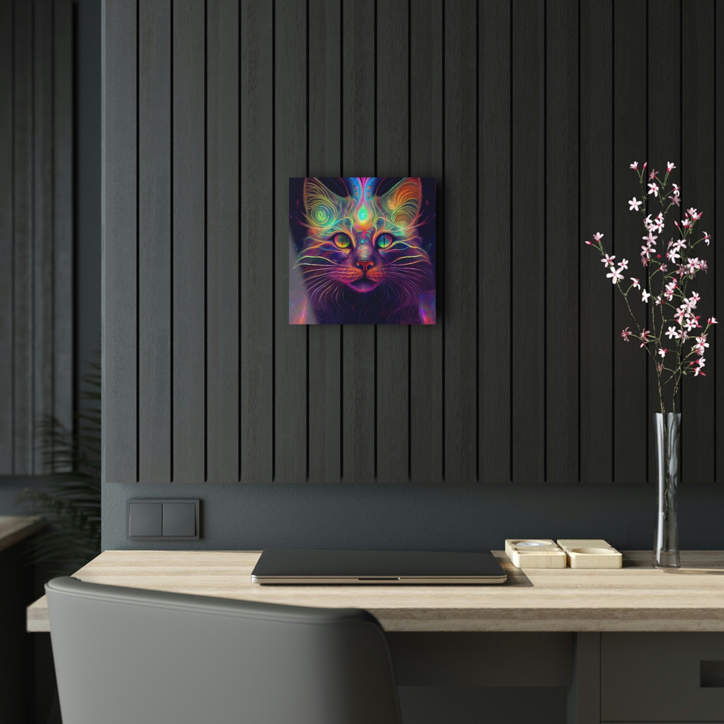 Catnip Trip Encased in Glass Acrylic Prints