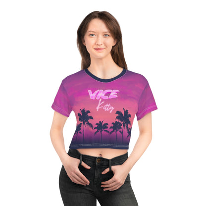 Vice Kitty Crop Tee