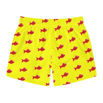 Red Chewy Swim Trunks