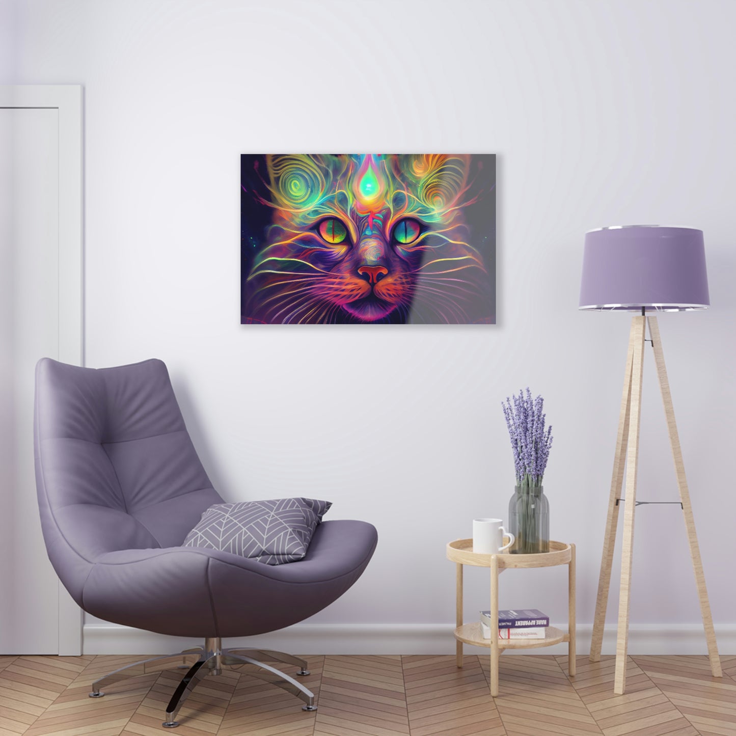 Catnip Trip Encased in Glass Acrylic Prints