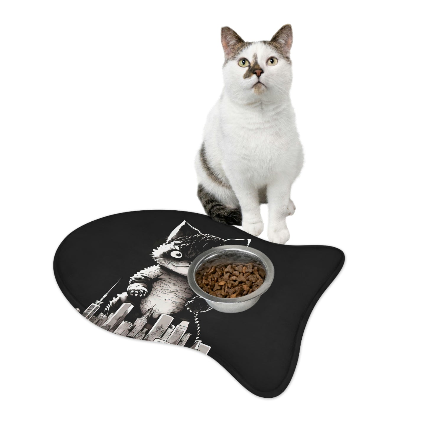 Kittenzilla Fishy Shape Food Mat