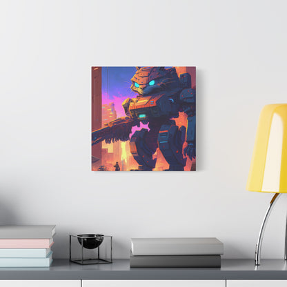 Mech Kitty Canvas Print