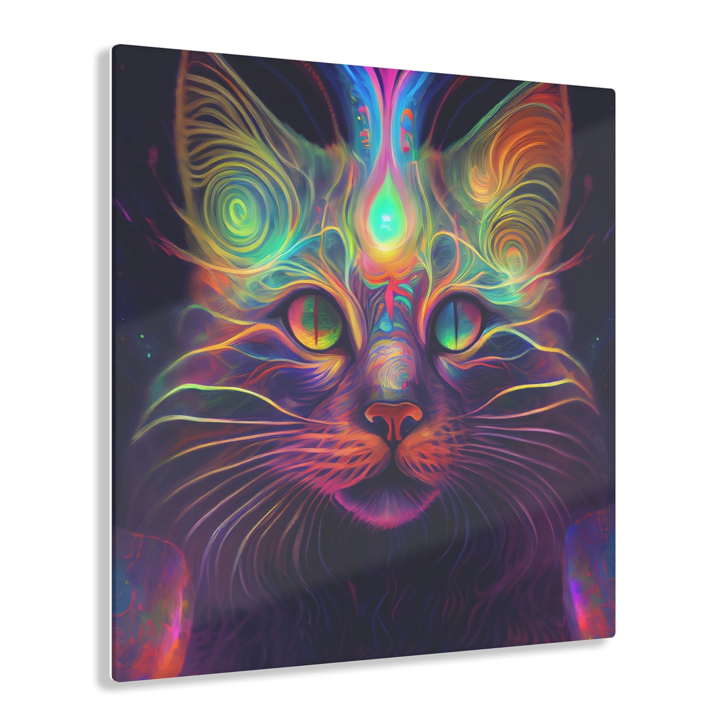 Catnip Trip Encased in Glass Acrylic Prints