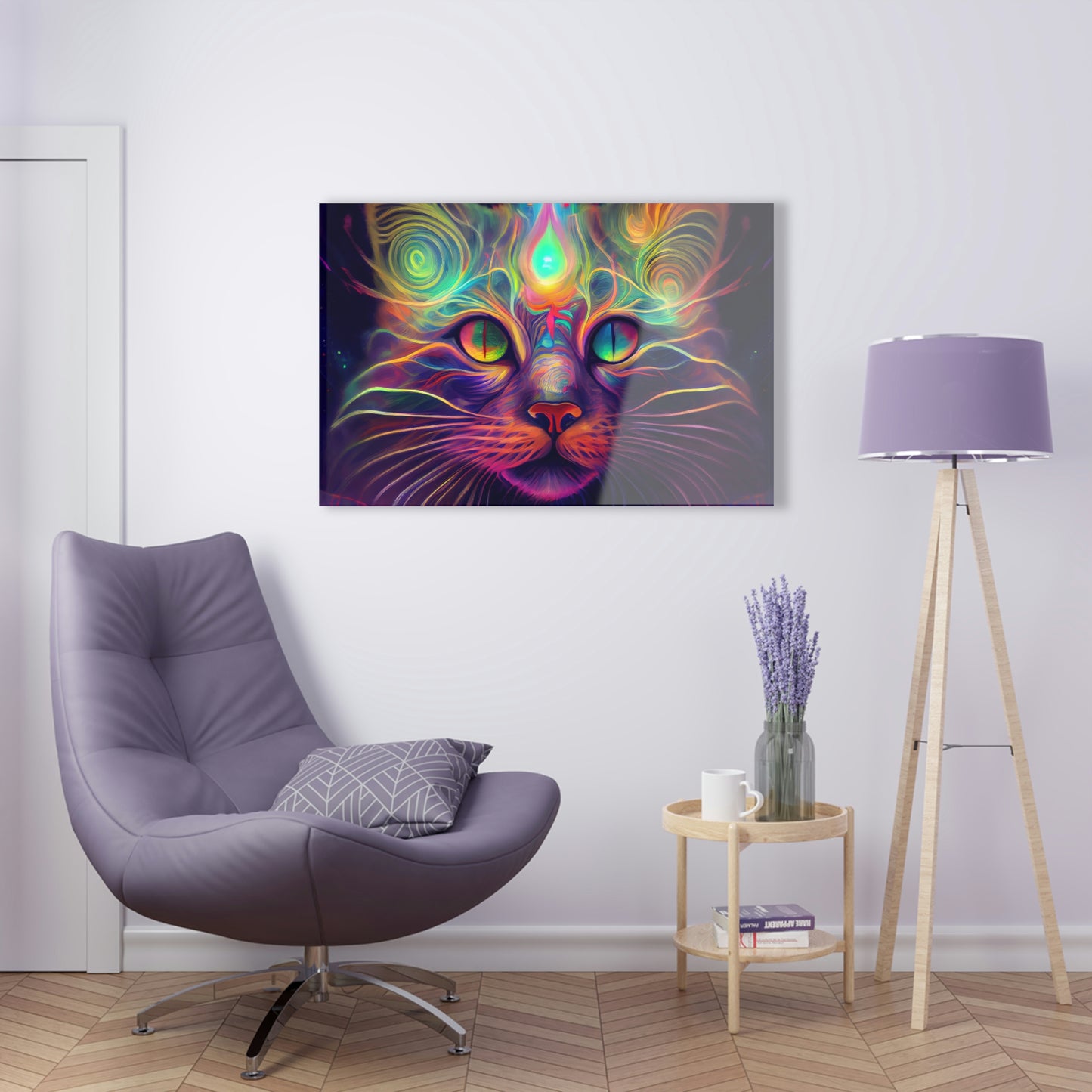 Catnip Trip Encased in Glass Acrylic Prints