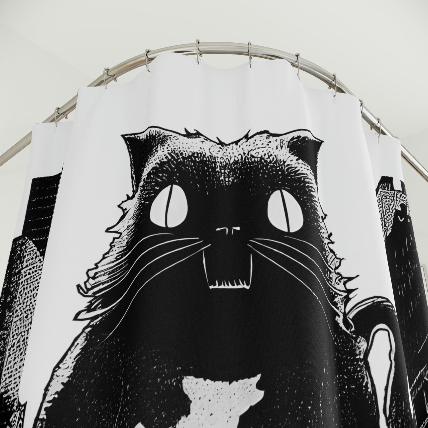 Catzilla Shower Curtain