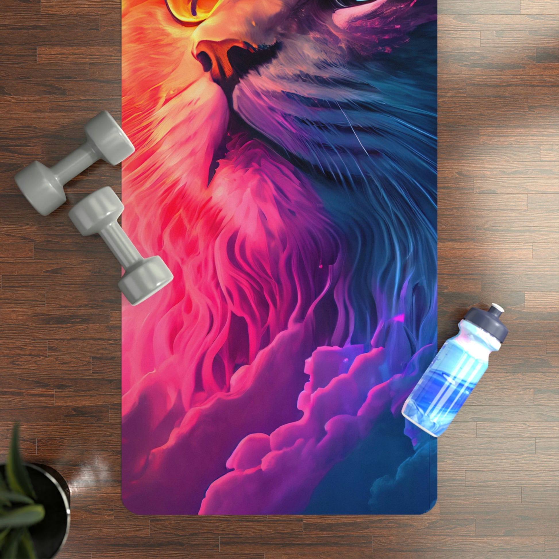 Bad Kitty Yoga Mat by Vex Maron - Pixels