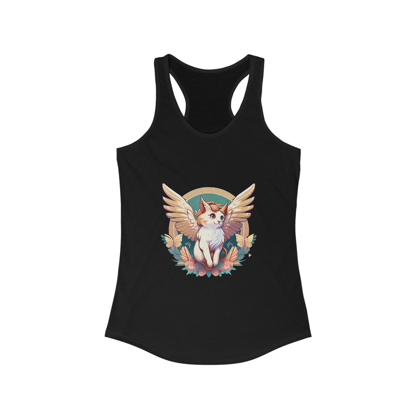 Women's Angel Kitty Racerback Tank