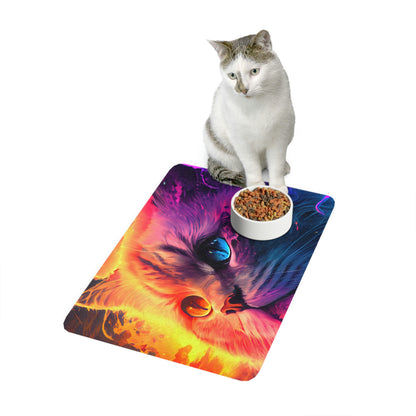 Clairvoyant Kitty Food Mat (12x18)