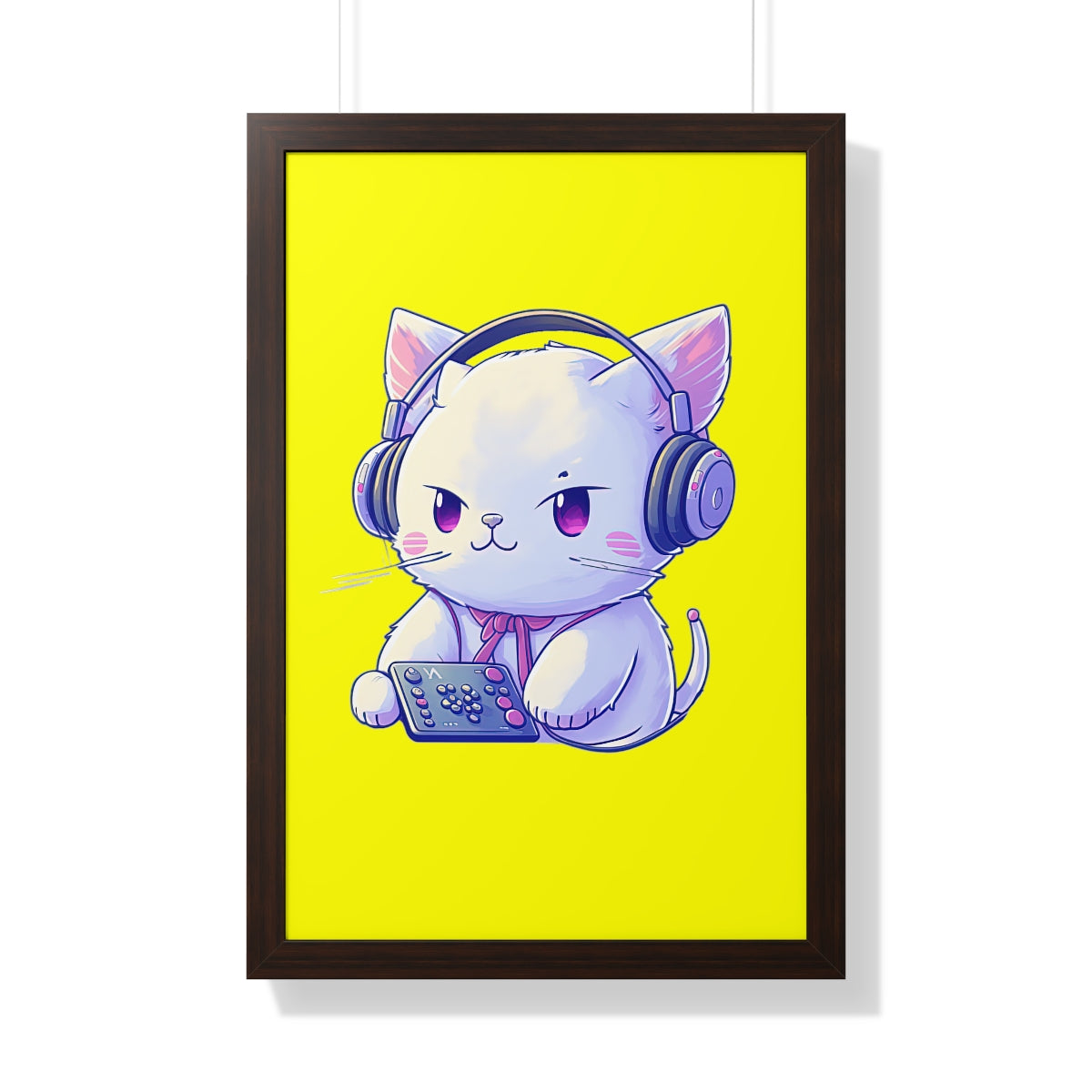 Gamer Kitty Framed Print