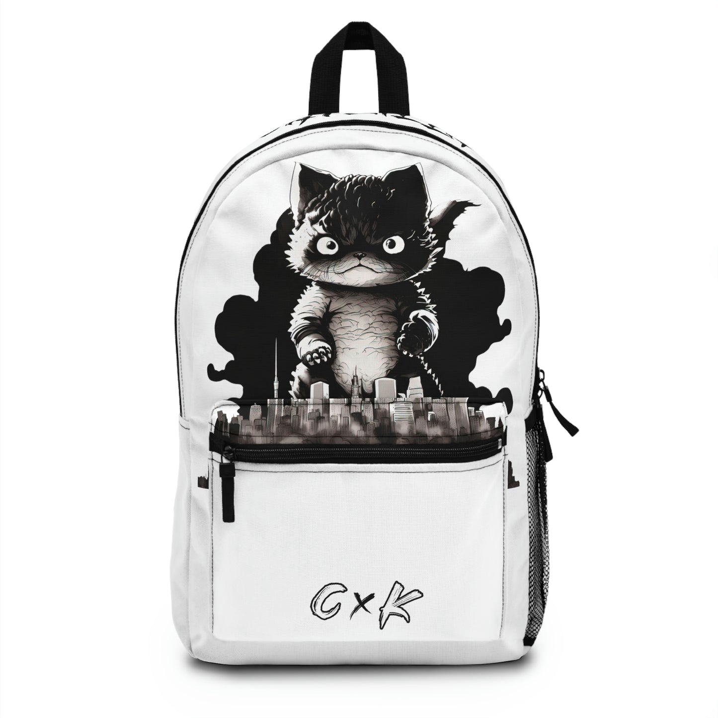 Kittenzilla White Backpack