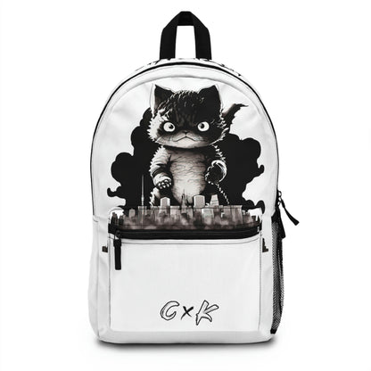 Kittenzilla White Backpack