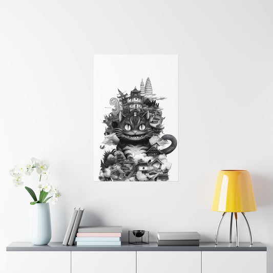 Kaiju Kitty Premium Poster