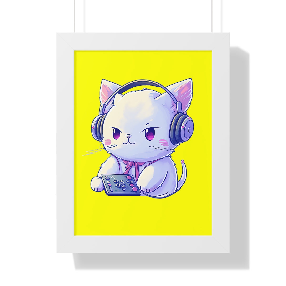 Gamer Kitty Framed Print