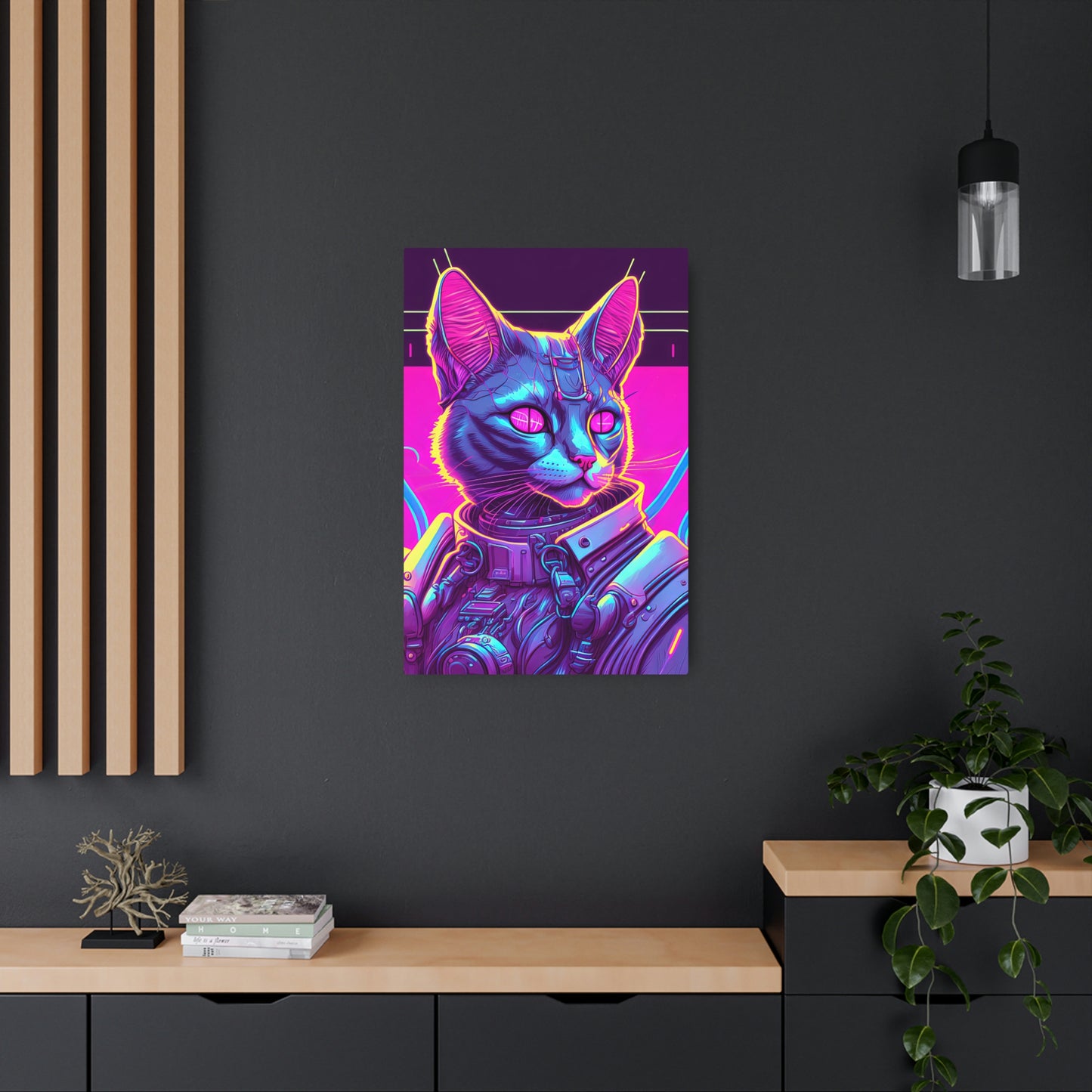 Cybercat Metal Print