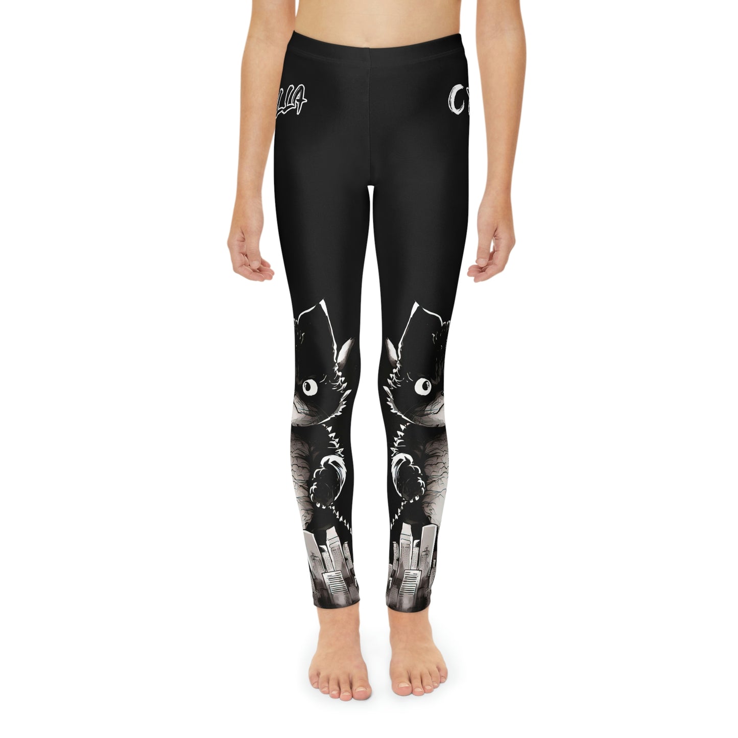 Kittenzilla Youth Full-Length Leggings