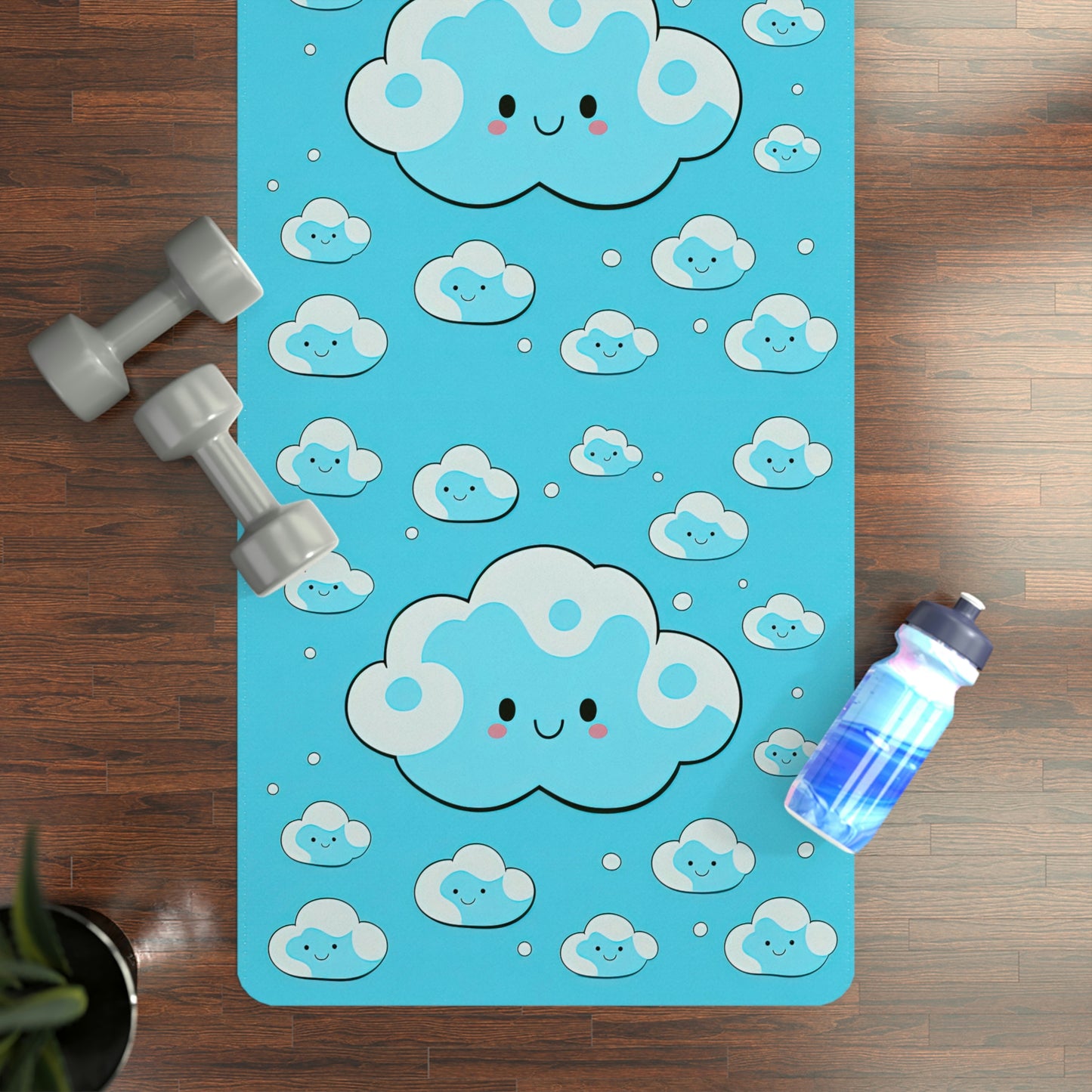 Kawaii Clouds Yoga Mat