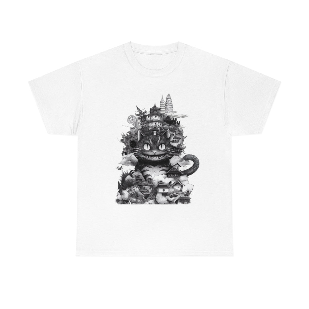 Kitty Kaiju White Tee