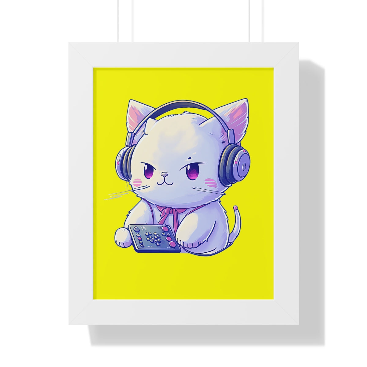 Gamer Kitty Framed Print