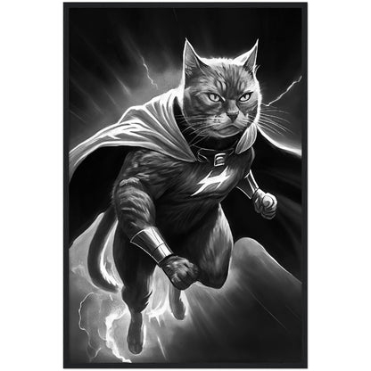 SuperCat Premium Semi-Glossy Paper Wooden Framed Print